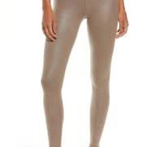 ALO faux leather airbrush high waist legging - hot cocoa - SMALL